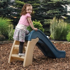 Tobogán infantil para interiores y exteriores, fácil agarre, escalera ancha, NEW