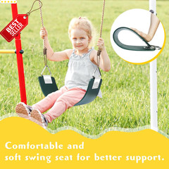 Swing Seat 30in Metal Triangle Ring Heavy Duty 300lb Outdoor Green – US