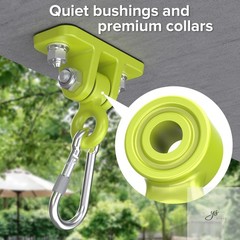 Swing Hangers for Wooden Sets Pack of 2 Heavy Duty Swingset Hardware with Lockin