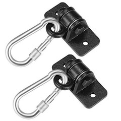 Swing Set Brackets, Heavy Duty Swing Hangers for Wooden Sets Playground Black