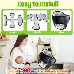 Adjustable Toddler Swing Cushion – One-Hand Install, Non-Slip, Waterproof Bot…