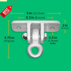2pk Swing Set Hangers Heavy Duty w/ Snap Hooks for Porch Patio Playground – US