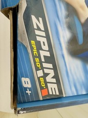 RIPLINE EPIC ZIPLINE W/SEAT,80-FEET,BLUE BACKYARD FUN ADVENTURE OBSTACLE COURSE
