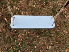 Wood Tree Swing with Hand spliced 10 Feet rope Each Side/23” x 7” x 1 1/2”