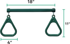 Backyard Swing Set with Trapeze Bar & Monkey Bars