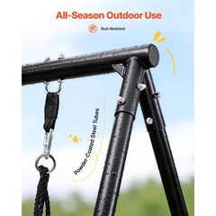 Uimoso Outdoor Swing Set with A-Frame Stand for Kids, 60 x 32 in, Backyard Use