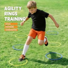 Hopscotch Rings, 2-Set – 20 Round Hoops (11-inch) + 30 11″ Hoop – 2 Set