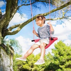 Portable Kids Rope Swing Seat with Safety Accessories – Ideal for Indoor/Outdoor