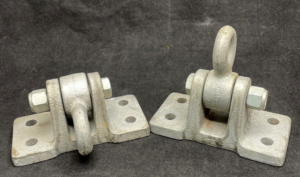 New! Lot Of 2 Heavy Duty Playset Swing Set SWING HANGERS 5-1/4”x2” Bases