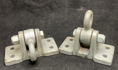 New! Lot Of 2 Heavy Duty Playset Swing Set SWING HANGERS 5-1/4”x2” Bases