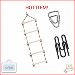 Monkey Line Wooden Ladder, Gorilla Line Compatible, Ninja Warrior Obstacle Cours