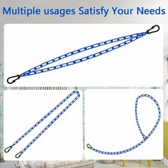 2 Swing Chains Heavy Duty (63″) Fully Plastic Coated with 4 Free Quick Links …