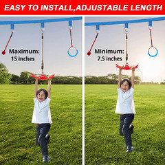 Ninja-Twister Swing Spins Set: Slackline Attachments – 360° Handle Twist-Spin Fl