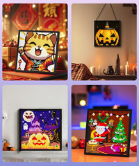 64 X 64 LED Panel Digital Frame Wifi Pixel Cloud APP Control Gaming Room