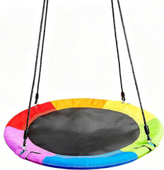 TURFEE 40″ Saucer Tree Swing for Kids Outdoor, 900Lb Weight Capacity, Waterproof