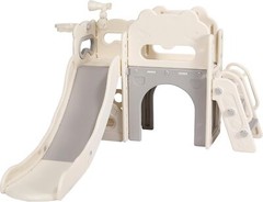 Kids Slide Climber Playset 8-in-1 Freestanding Slide Toddler Toys Indoor Outdoor