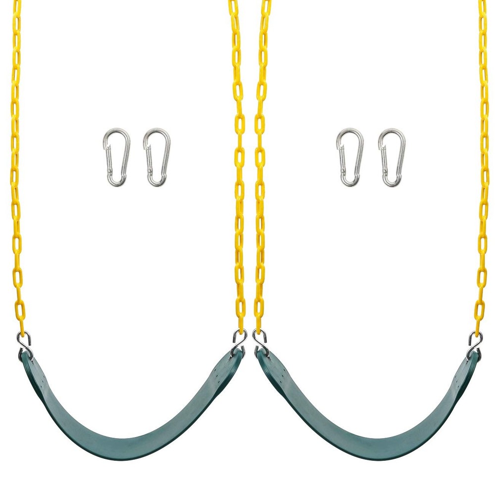 Sunnyglade 2PCS Swings Seats Heavy Duty with 66 Chain, Playground Swing Set Acce