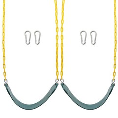 Sunnyglade 2PCS Swings Seats Heavy Duty with 66 Chain, Playground Swing Set Acce