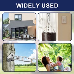2Pcs 304 Stainless Steel Swing Hangers Heavy Duty-1000 LBS Weight Capacity,36…
