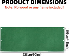 Swing Canopy Replacement 43″X90″ – Playground Swing Set Tarp, Waterproof Snowpro