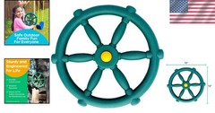 Playground Accessories – Pirate Ship Wheel for Kids Outdoor Playhouse, Treeho…