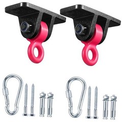 Heavy Duty Swing Hangers for Wooden Sets Playground Porch Indoor Black and Red