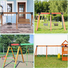 Heavy-Duty Swing Set Bracket – A-Frame Swing Set Hardware Kit with Mounting Hard