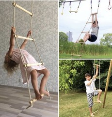Wooden Rope Ladder for Kids – Playset Ladder for Ninja Warrior Obstacle Course