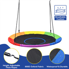 Round 60″ Tree Swing Set Large 700lb with Straps Outdoor Indoor Xmas Gift Pick