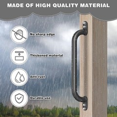 6 Pack 17-Inch Safety Handle, Heavy Duty Metal Safety Playground Handles, Ind…