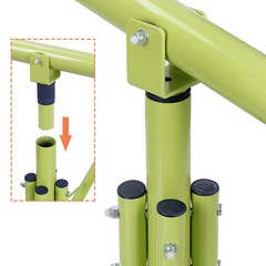 Junior Kids Durable 360° Swivel Seesaw PVC Powder-coated steel UV-protected