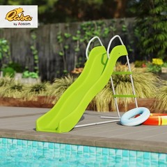 Outdoor Slide for Kids Ages 3-8 5.7FT Freestanding Wave Slide Climbing Step