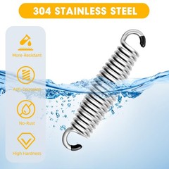 2 Pack Porch Swing Springs, Premium Stainless Steel Heavy Duty Springs, 1300 …