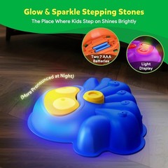 SHXYKZ Water Spraying and Light Up Stepping Stones for Kids, 6 Pcs Durable No