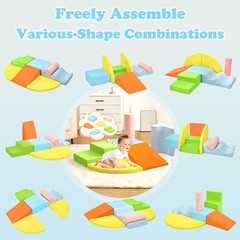 Climbing Toys for Toddlers, Toddler Climbing Toys Indoor, 7-Piece Soft Foam C…