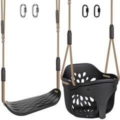 Heavy Duty High Back Full Bucket C:black Bucket Swing With Black Swing Seat