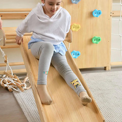 Walnut 9-in-1 Swedish Ladder Wall Gym Set for Home Fitness and Fun