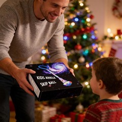 Skip Ball for Kids with LED Flashing Lights and Digital Counter,Foldable Ankl…