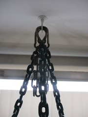 LARGE Green Plastic Tire Swing Swing Set Seat with Coated Chain