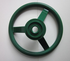 Outdoor Playground Swing Set Steering Wheel Heavy Duty Plastic Green 12”