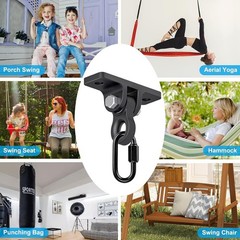 Heavy Duty Swing Hangers, Porch Swing Hanging Kit, One-Piece Design Base, Swi…