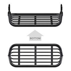 Heavy-Duty 17″ Metal Frame Swing Seat with 2 Carabiners, Swing for Backyard P…