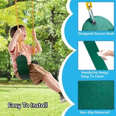 Exceptional 3-Pack Green Swing Seats – 300 lb Capacity & Durable 66