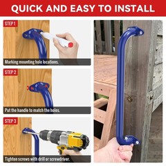 17.3 Inch Safety Playground Handles Metal Indoor Outdoor Climbing Monkey Bars…