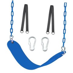 Swing Seat, 66″ Heavy Duty Coated Iron Chain Sensory Swing, Therapy Swing Blue