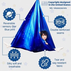 Double Layer Sensory Swing – Cuddle Therapy for Kids & Adults, 300lbs Capacity