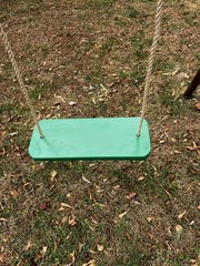 Pine Wood Tree Swing-Wood Tree Swing with 10 Feet Of rope Each Side
