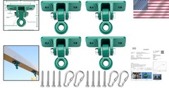 Heavy Duty Swing Hanger Set 10000 lb Capacity – Pack of 4