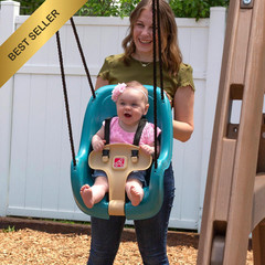 Step2 Infant to Toddler Bucket Swing Seat Backyard Playset Secure Harness 9M-3Y