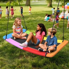 Colorful 60″ Tree Swing with Hanging Straps – 700lb Capacity